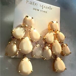 $198 Kate Spade Chandelier Earrings Ivory